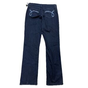NYDJ LIFT TUCK BOOT LEG JEANS IN DARK BLUE‎ w STUDS size 16 NWT